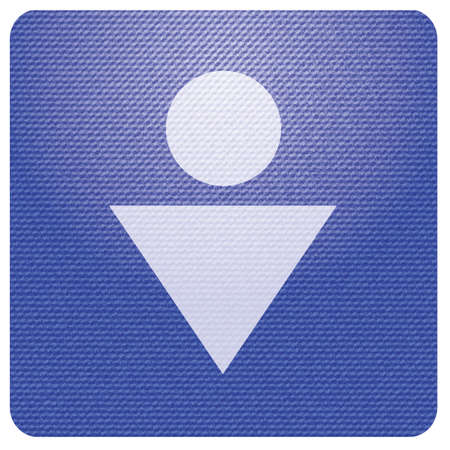 Man Toilet icon. Vector illustrationのイラスト素材