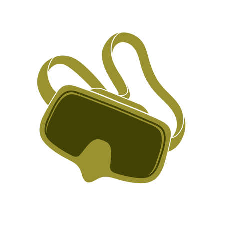 Diving mask icon isolated. Vector illustrationのイラスト素材