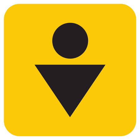Man Toilet icon. Vector illustrationのイラスト素材