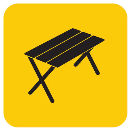 Camping table icon. Vector illustrationのイラスト素材