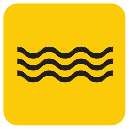 Water waves icon. Vector illustrationのイラスト素材