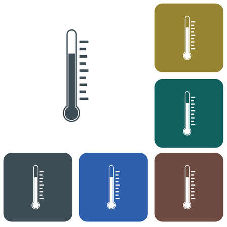 Tthermometer icon. Flat Vector illustrationのイラスト素材
