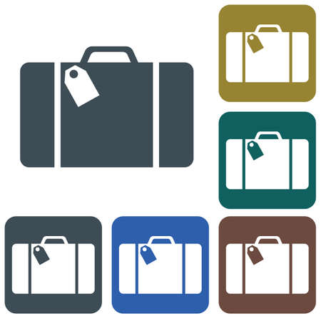 Suitcase travel isolated icon vector illustration designのイラスト素材