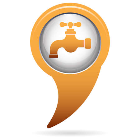Water tap icon. Vector illustrationのイラスト素材
