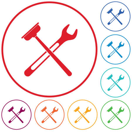 Plumbing work symbol icon. Vector illustrationのイラスト素材