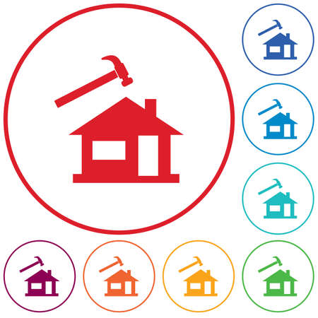 Roofer / slater icon. Vector illustrationのイラスト素材