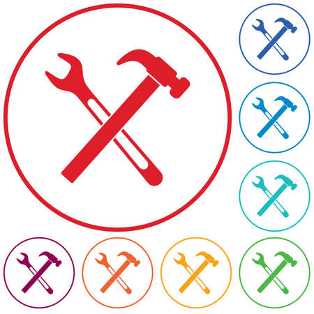 Plumbing work symbol icon. Vector illustrationのイラスト素材