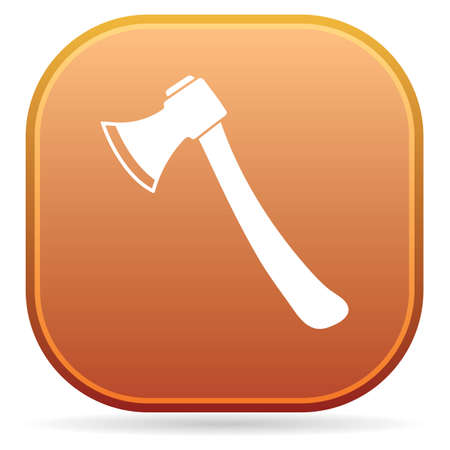 The ax icon. Axe symbol. Flat Vector illustrationのイラスト素材