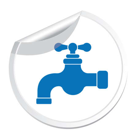 Water tap icon. Vector illustrationのイラスト素材