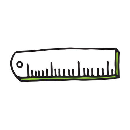 Ruler Icon Isolated on White Backgroundのイラスト素材