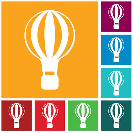 Air balloon Icon  Vector illustrationのイラスト素材