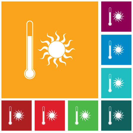 Tthermometer icon. Flat Vector illustrationのイラスト素材