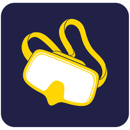 Diving mask icon isolated. Vector illustration

のイラスト素材