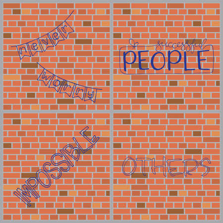 Calligraphy Inspirational quotes set. Lettering. Motivation for life and happiness. For postcard and poster graphic designのイラスト素材