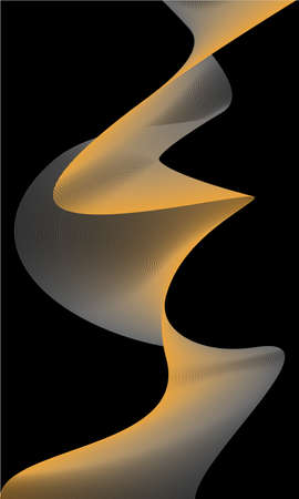 Abstract templates with curvy lines. Wavy blended simple backgroundのイラスト素材