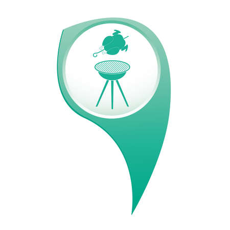 Grilled chicken icon. Vector illustration

のイラスト素材