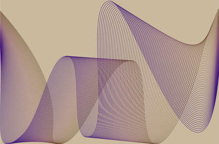 Abstract templates with curvy lines. Wavy blended simple backgroundのイラスト素材