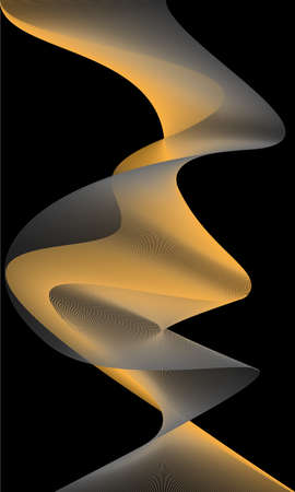 Abstract templates with curvy lines. Wavy blended simple background のイラスト素材