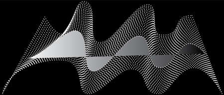 Abstract templates with curvy lines. Wavy blended simple backgroundのイラスト素材
