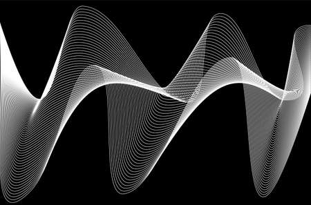 Abstract templates with curved lines. Wavy blended simple backgroundのイラスト素材