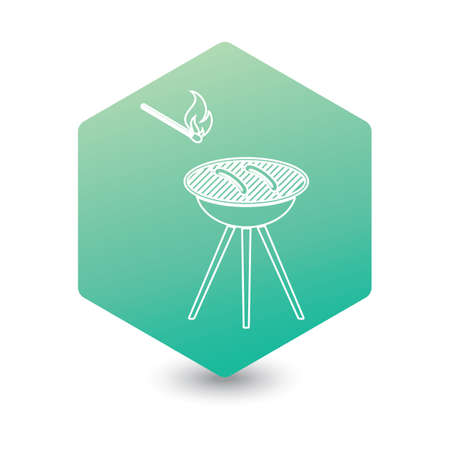 Barbecue sausage icon. Vector illustration.

のイラスト素材