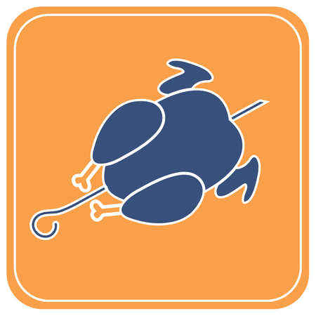 Grilled chicken icon. Vector illustration

のイラスト素材