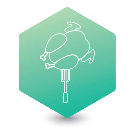 Grilled chicken icon. Vector illustration

のイラスト素材