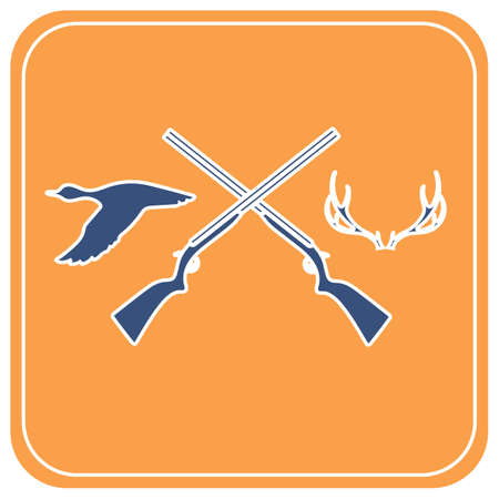 Hunting club logo icon. Vector illustration

のイラスト素材
