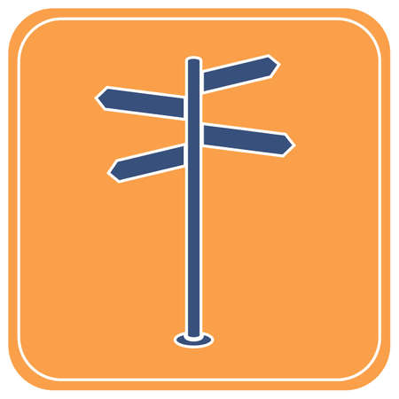 Road Sign icon vector illustration のイラスト素材