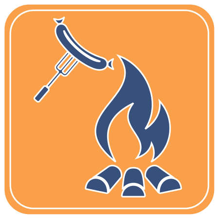 Barbecue sausage icon. Vector illustration.

のイラスト素材