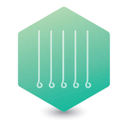 Skewers set icon.のイラスト素材