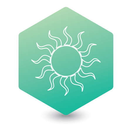 Sun stylized image icon.のイラスト素材