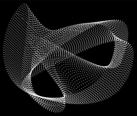 Abstract templates with curved lines. Wavy blended simple backgroundのイラスト素材