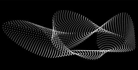 Abstract templates with curved lines. Wavy blended simple backgroundのイラスト素材