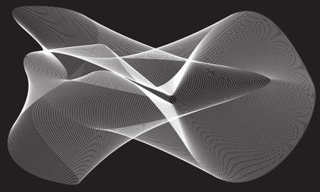 Abstract templates with curved lines. Wavy blended simple backgroundのイラスト素材