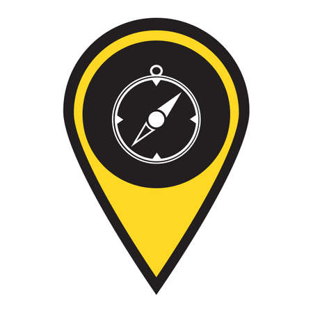 Compass icon isolated. Vector illustration

のイラスト素材