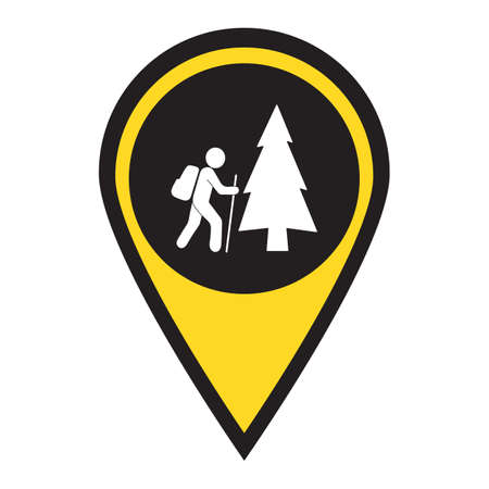 Hiking icon illustration isolated vector sign symbol

のイラスト素材