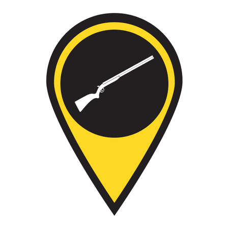 Hunting shot gun icon. Vector illustration

のイラスト素材
