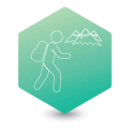 Hiking icon illustration isolated vector sign symbol

のイラスト素材