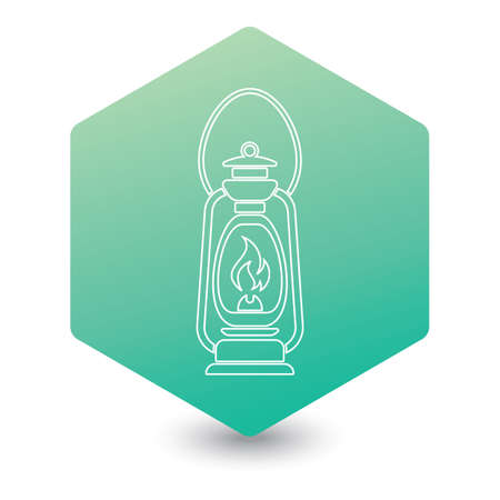 Antique Old Kerosene Lamp isolated. Retro design. Vector illustration.

のイラスト素材