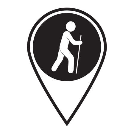 Hiking icon illustration isolated vector sign symbol

のイラスト素材