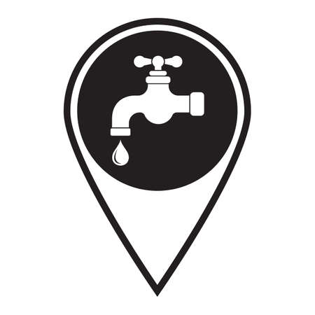Water tap icon. Vector illustration

のイラスト素材