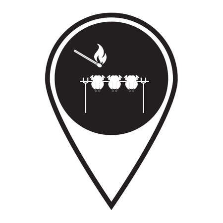 Grilled chicken icon. Vector illustration

のイラスト素材