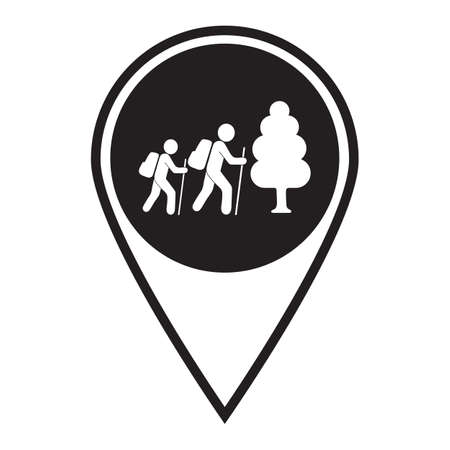 Hiking icon illustration isolated vector sign symbol

のイラスト素材