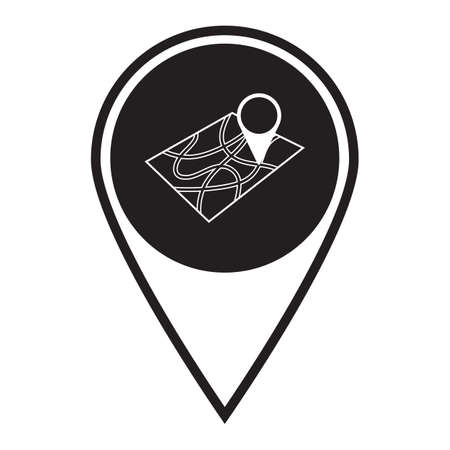 Pointer on map icon. Vector illustration

のイラスト素材