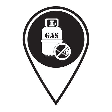 Camping gas bottle icon. Flat icon isolated. Vector illustration

のイラスト素材