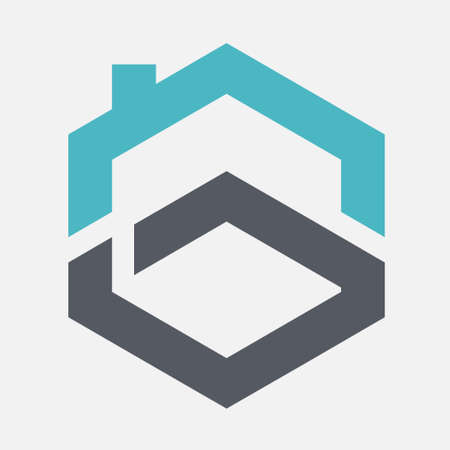 home logo letter g conceptのイラスト素材