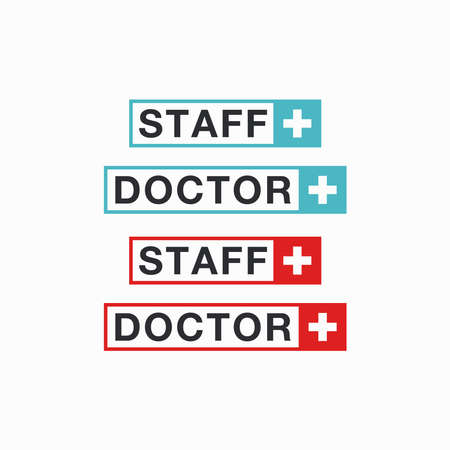 vector template doctor staffのイラスト素材
