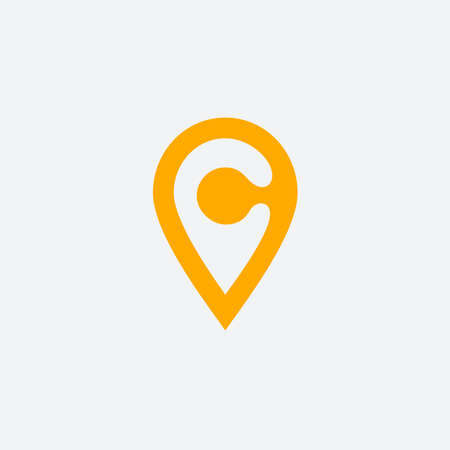 letter c with pin location