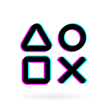 game icon shadow conceptのイラスト素材